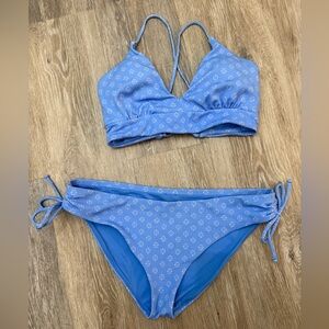 Blue floral bikini